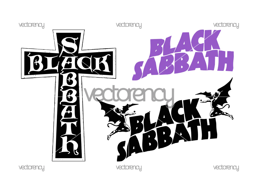 Black Sabbath Logo SVG PNG EPS DXF