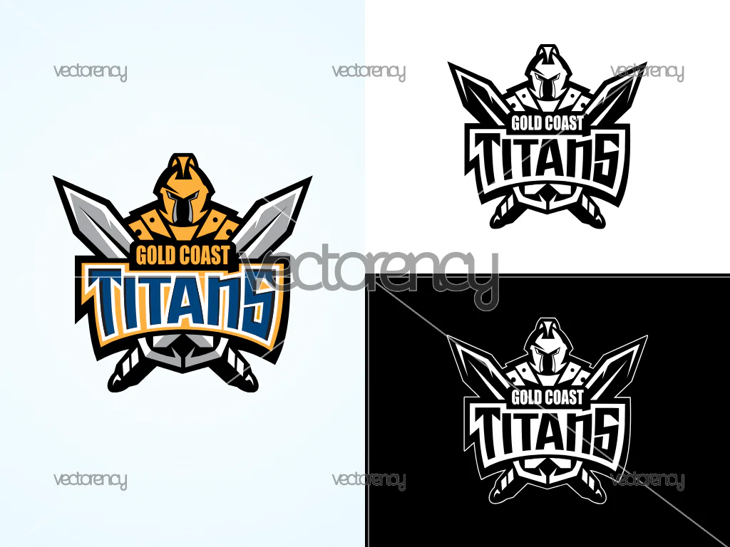 Gold Coast Titans Logo Vector SVG PNG Multicolor