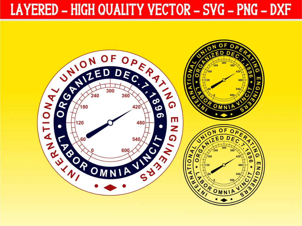 International Union of Operating Engineers Seal SVG IUOE Emblem