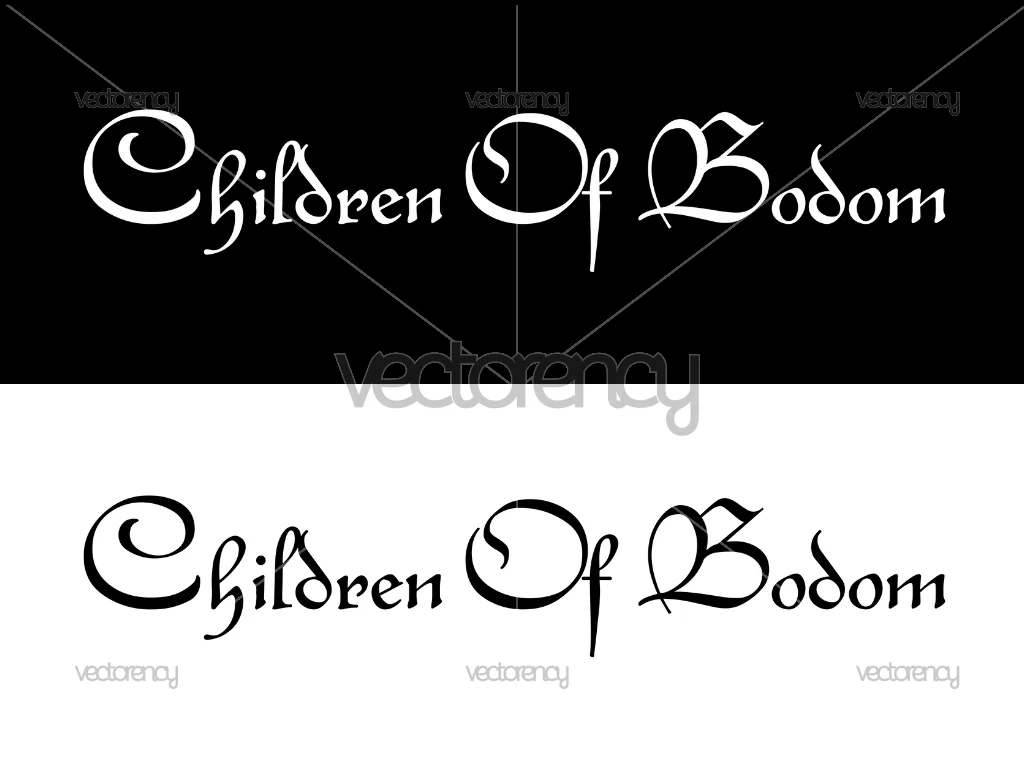Children Of Bodom Band Metal Logo Vector SVG Cricut
