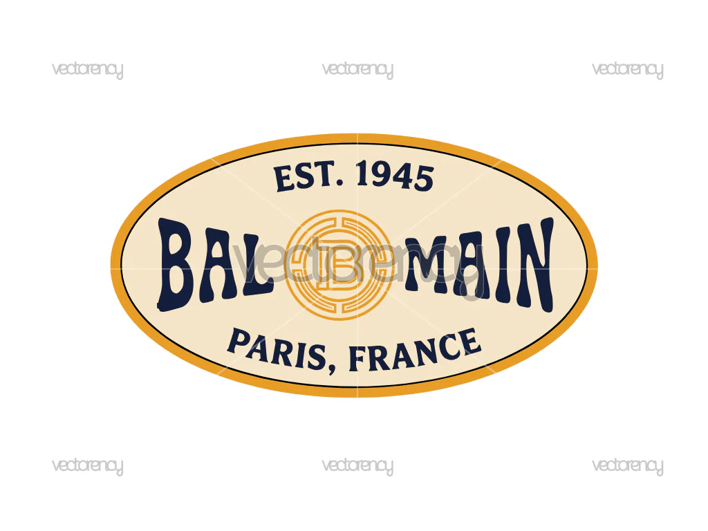 Balmain Paris France 1945 PNG SVG