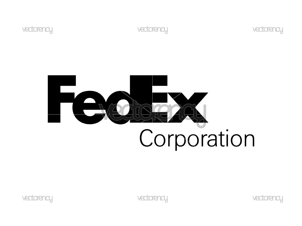 FedEx Logo Black SVG Free