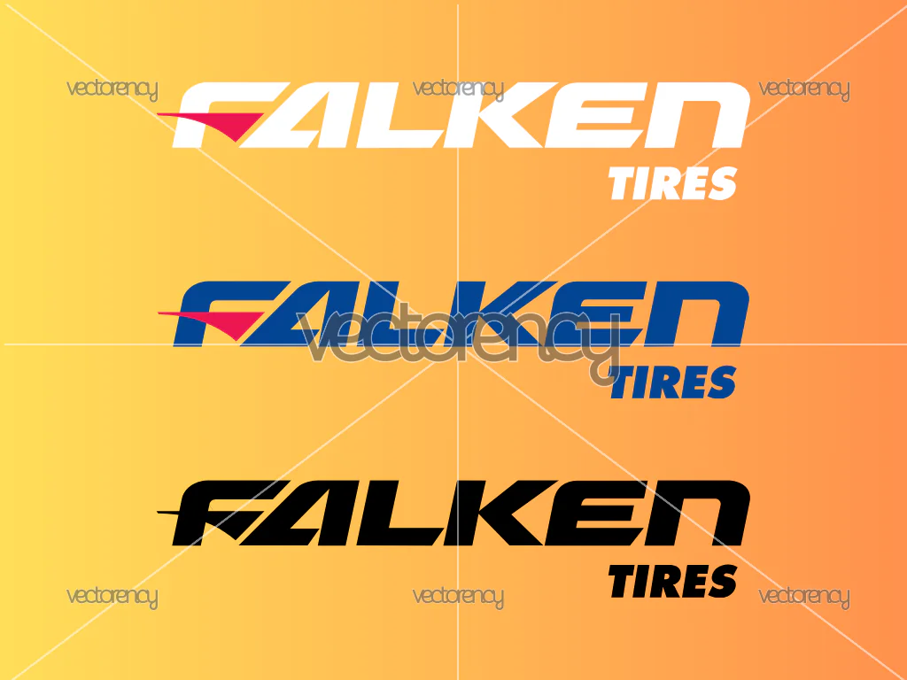 Falken Tires Logo SVG PNG Multi Colors