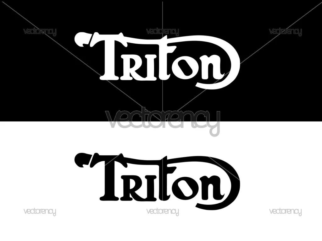 Norton Triumph Triton Logo Cut File SVG DXF PNG EPS
