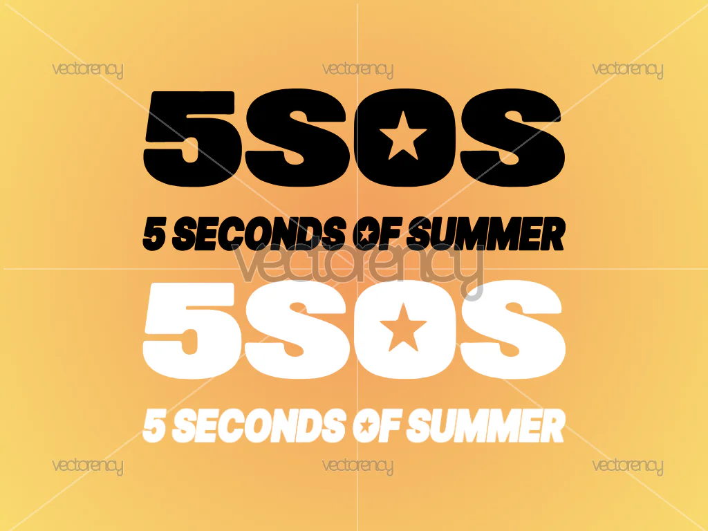 5 Seconds Of Summer Logo Vector 5SOS PNG Multicolor