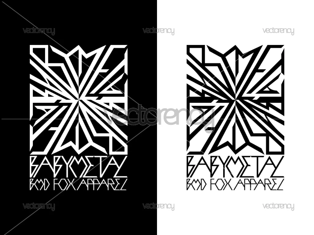 Babymetal BMD Fox Apparel Logo Vector SVG PNG