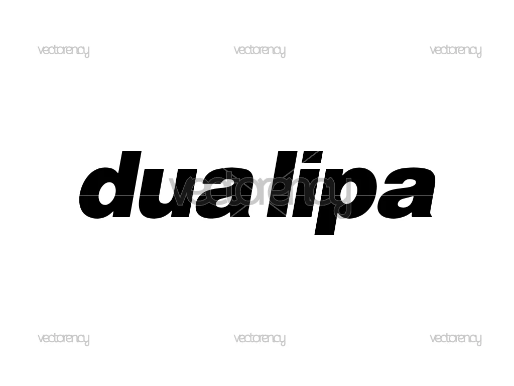 Dua Lipa Logo Images Vector