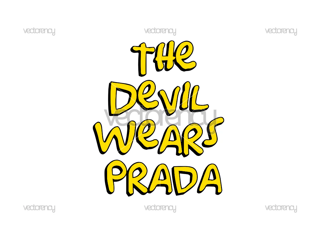 The Devil Wears Prada Logo Fan Art Inspired The Simpsons Vector PNG