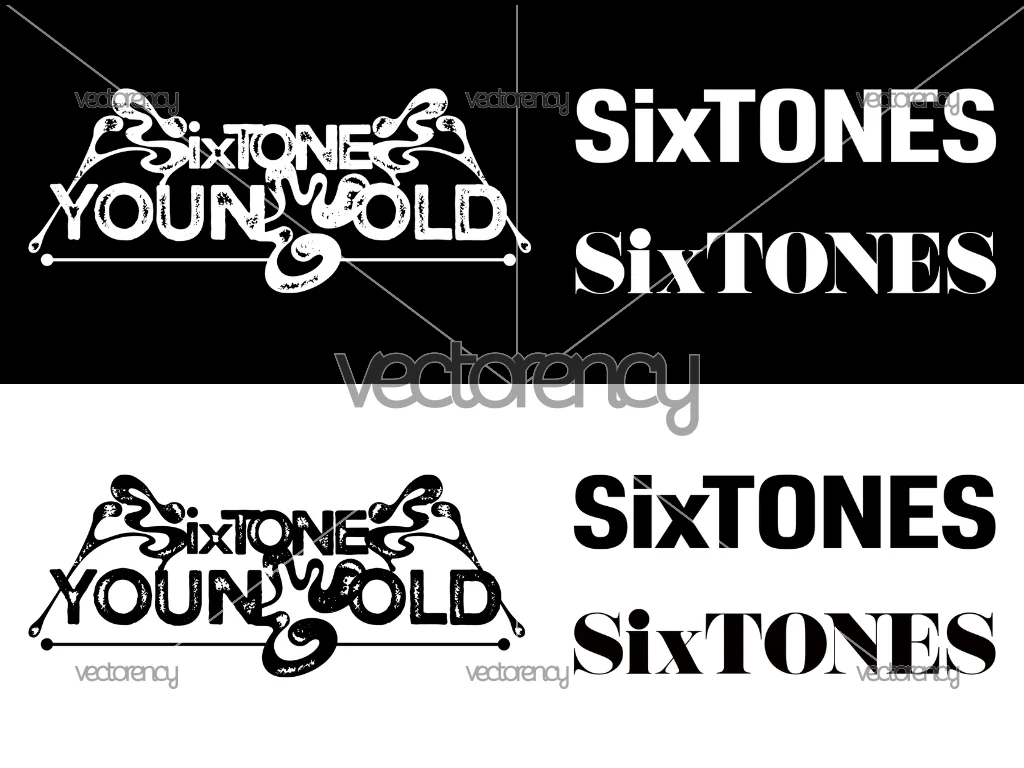 Kpop SixTONES Logo SVG PNG HD Transparent