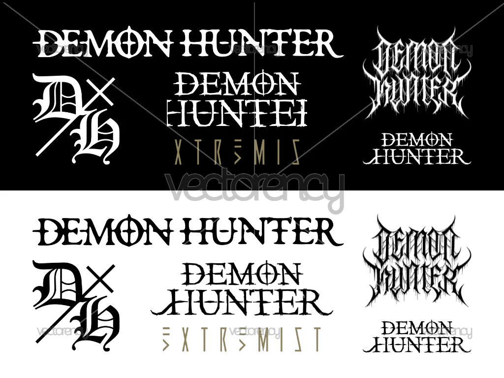 Demon Hunter Band Logo SVG Vector PNG