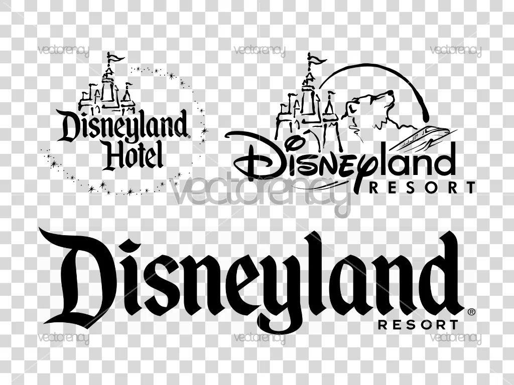 Disneyland Resort Hotel Logo Vector PNG Transparent