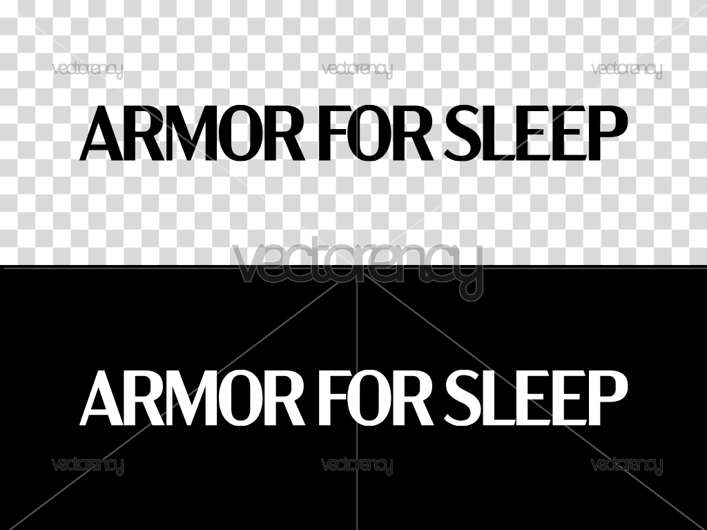 Armor for Sleep Band Logo Vector PNG Transparent