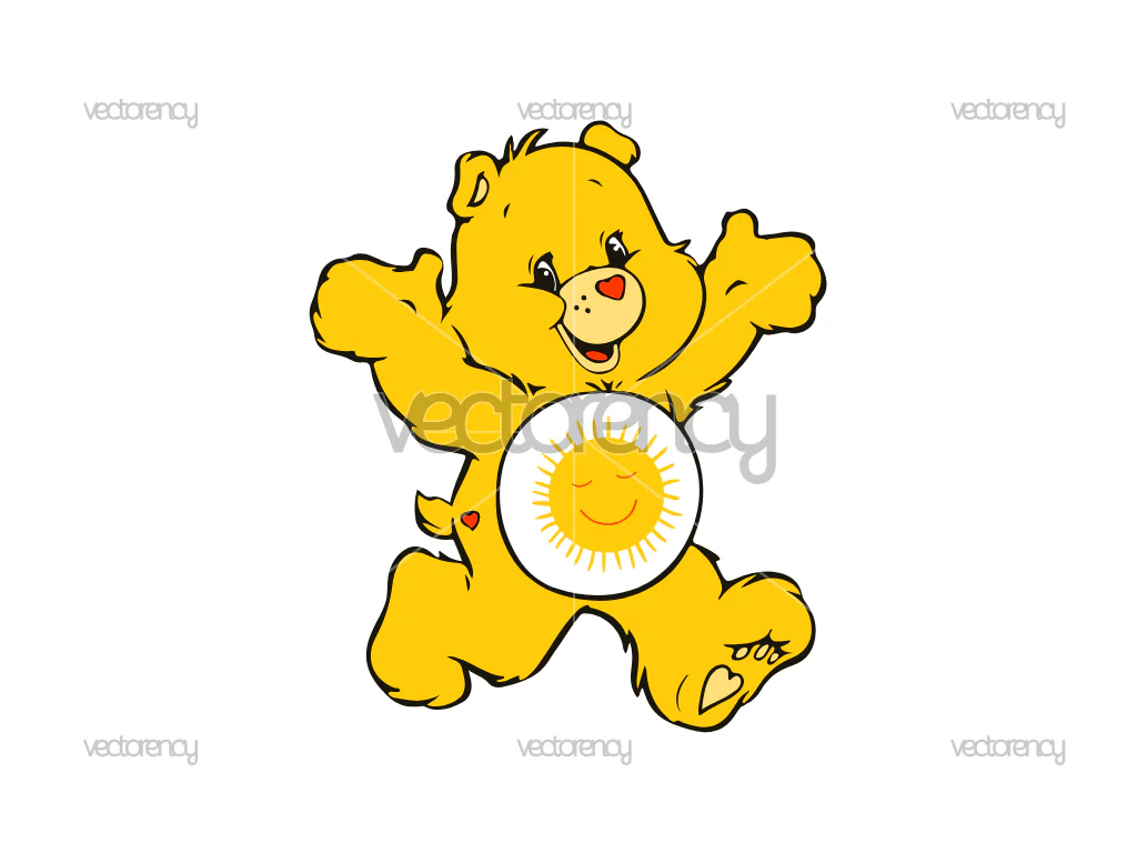 Care Bear Funshine Bear Image Download PNG Vector