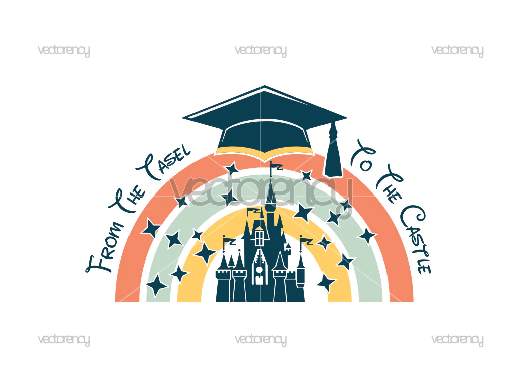 Graduate Tassel To Castle Vector SVG