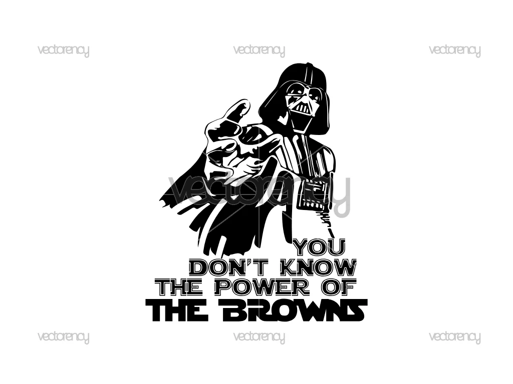 Darth Vader Cleveland Browns SVG PNG