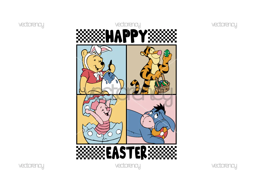Happy Easter SVG Bear Easter Egg Easter Bunny Ear PNG
