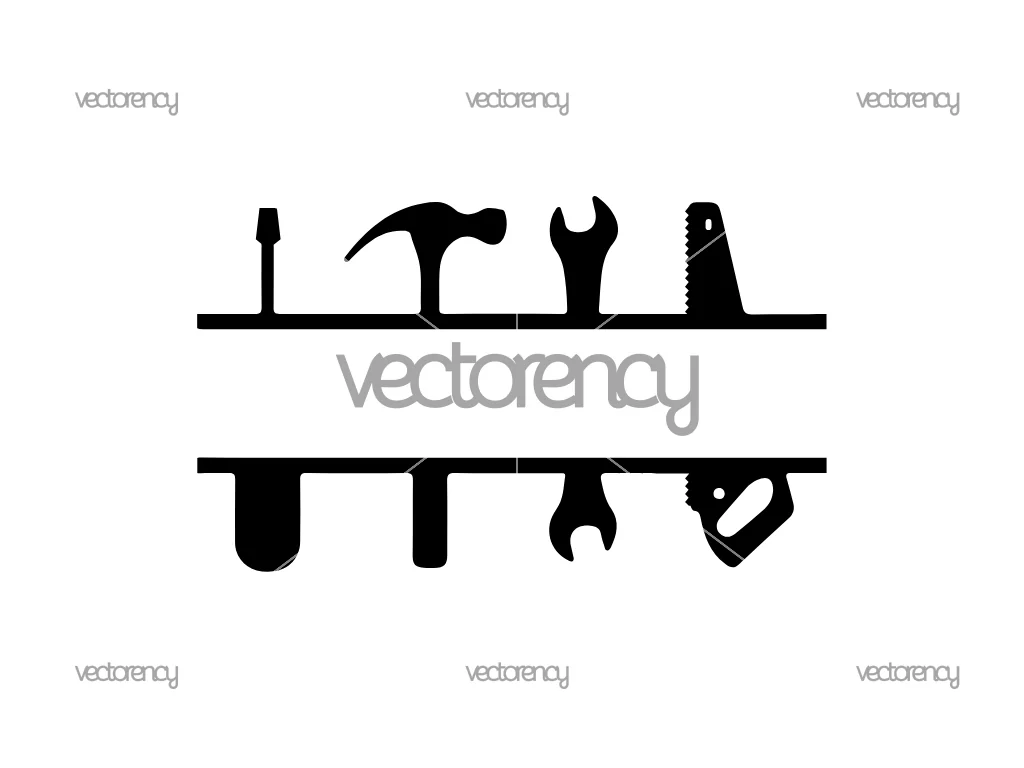 Tool Frame Monogram SVG Vector