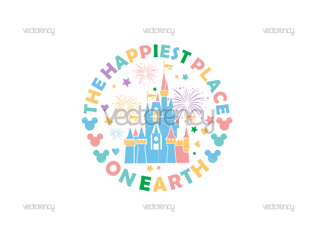 The Happiest Place On Earth Magical Kingdom Magic Castle SVG