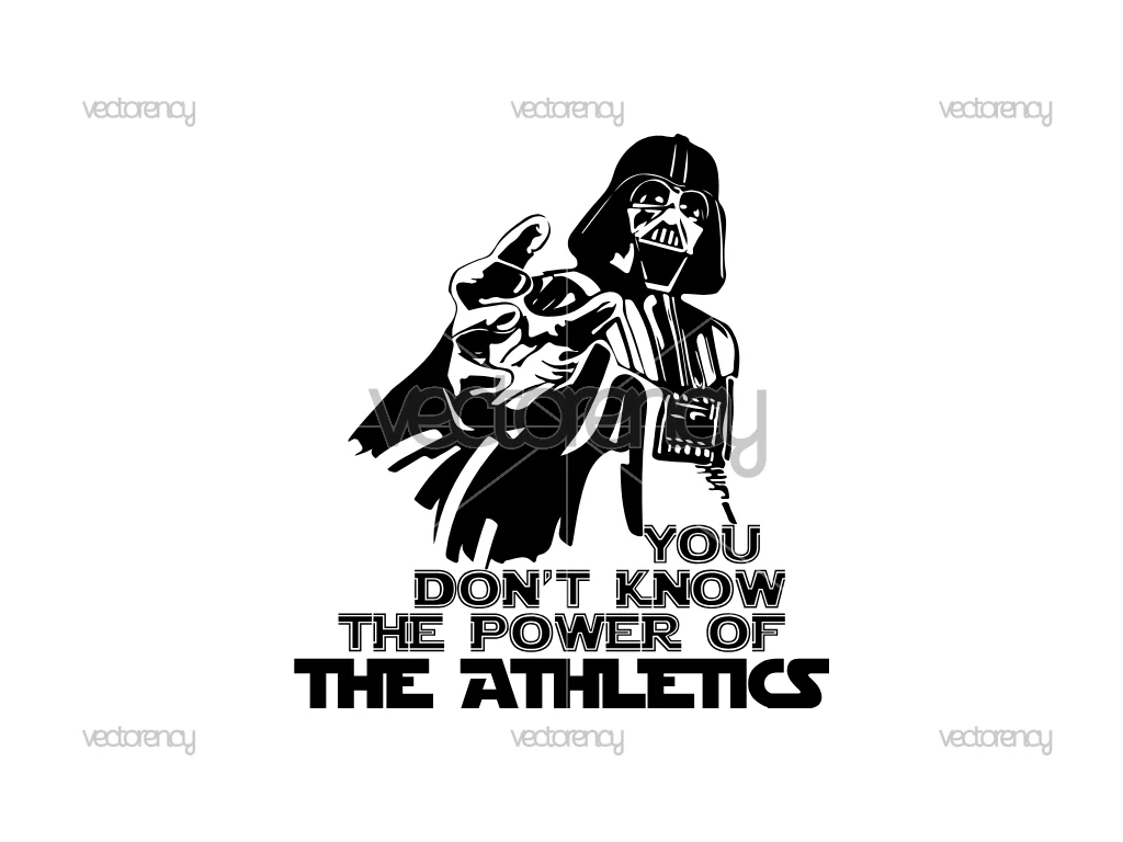 Darth Vader Oakland Athletics SVG