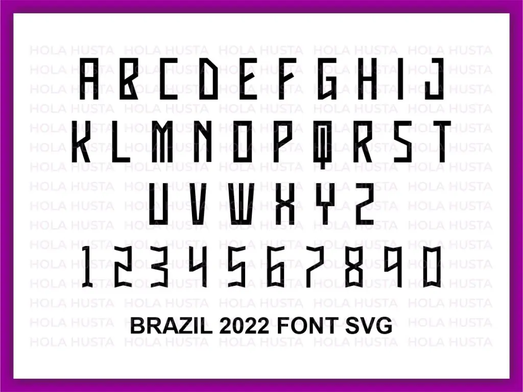 Brazil Font SVG, Vector Soccer