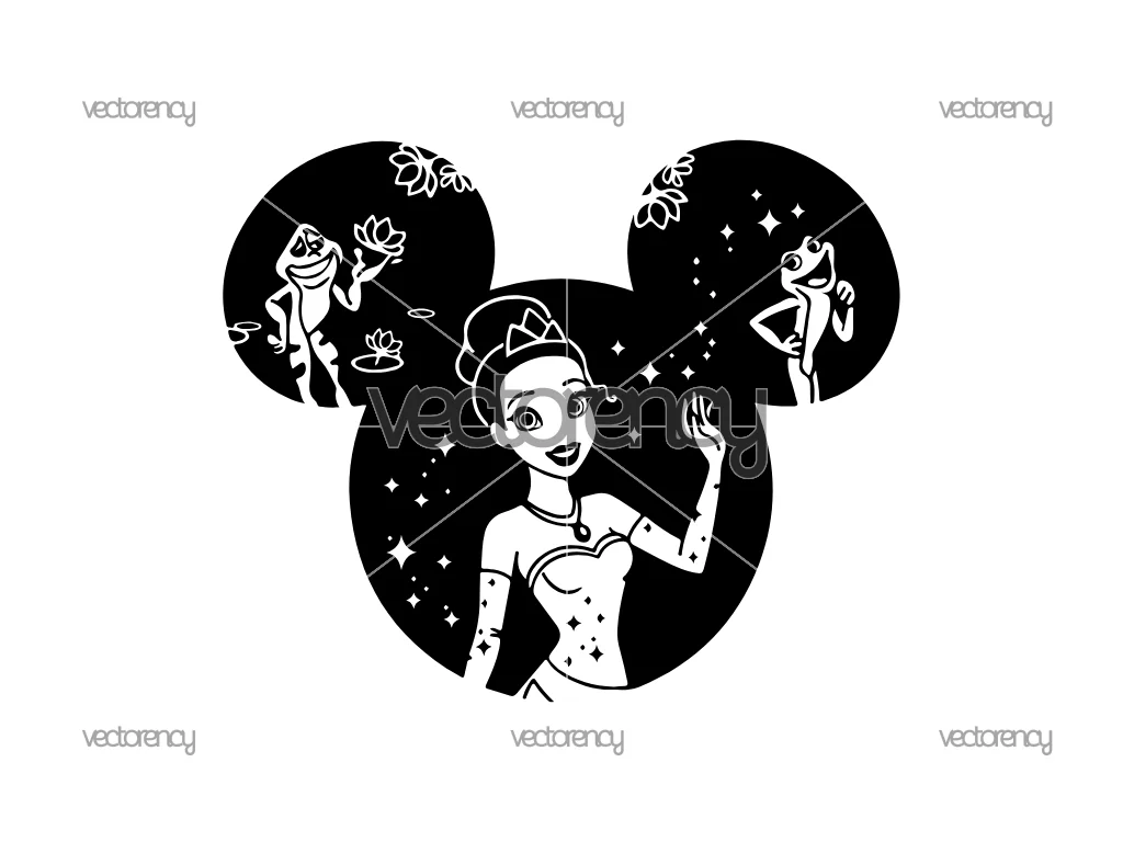Tiana SVG Princess and The Frog Princess PNG