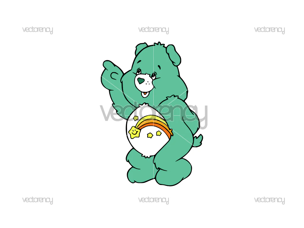 Wish Bear Care Bear Cartoon SVG PNG