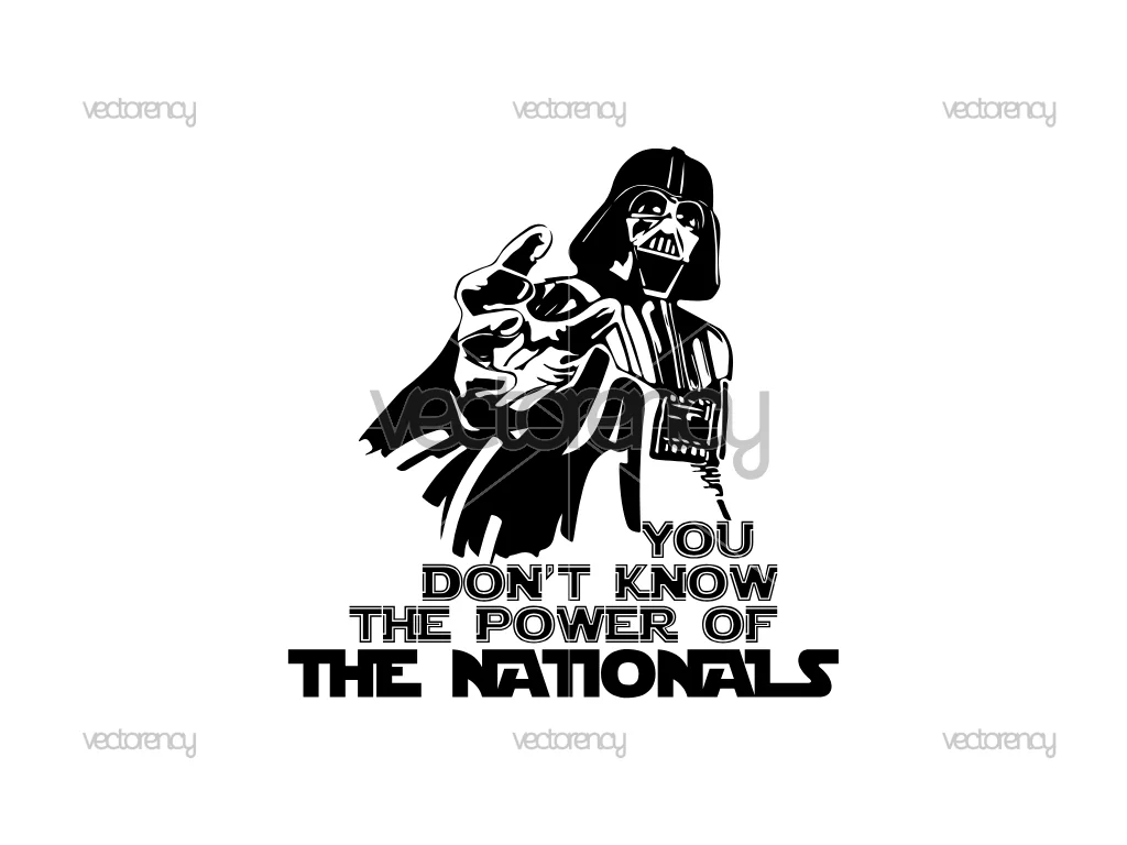 Darth Vader Washington Nationals SVG Vector