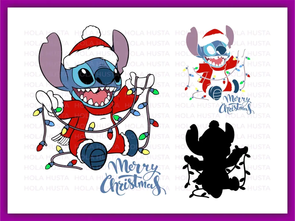 Stitch Christmas Themed  Image Download