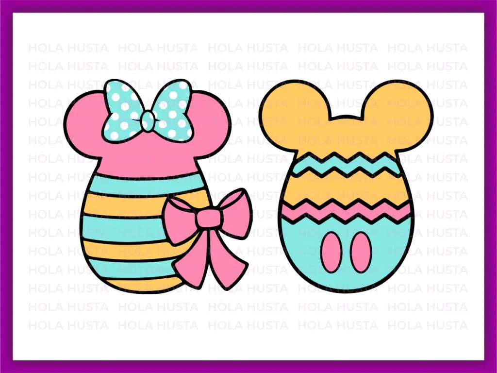 Mouse Easter Egg Easter Day SVG, Easter Egg Clipart, Disney Cut Files