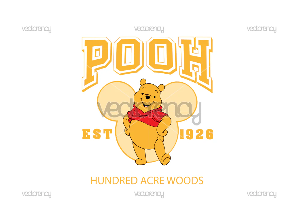 Pooh Hundred Acre Woods SVG Bear Est 1926 PNG