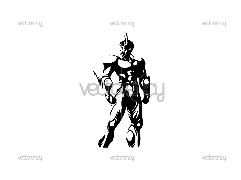 Guyver Anime Character Decal Design SVG
