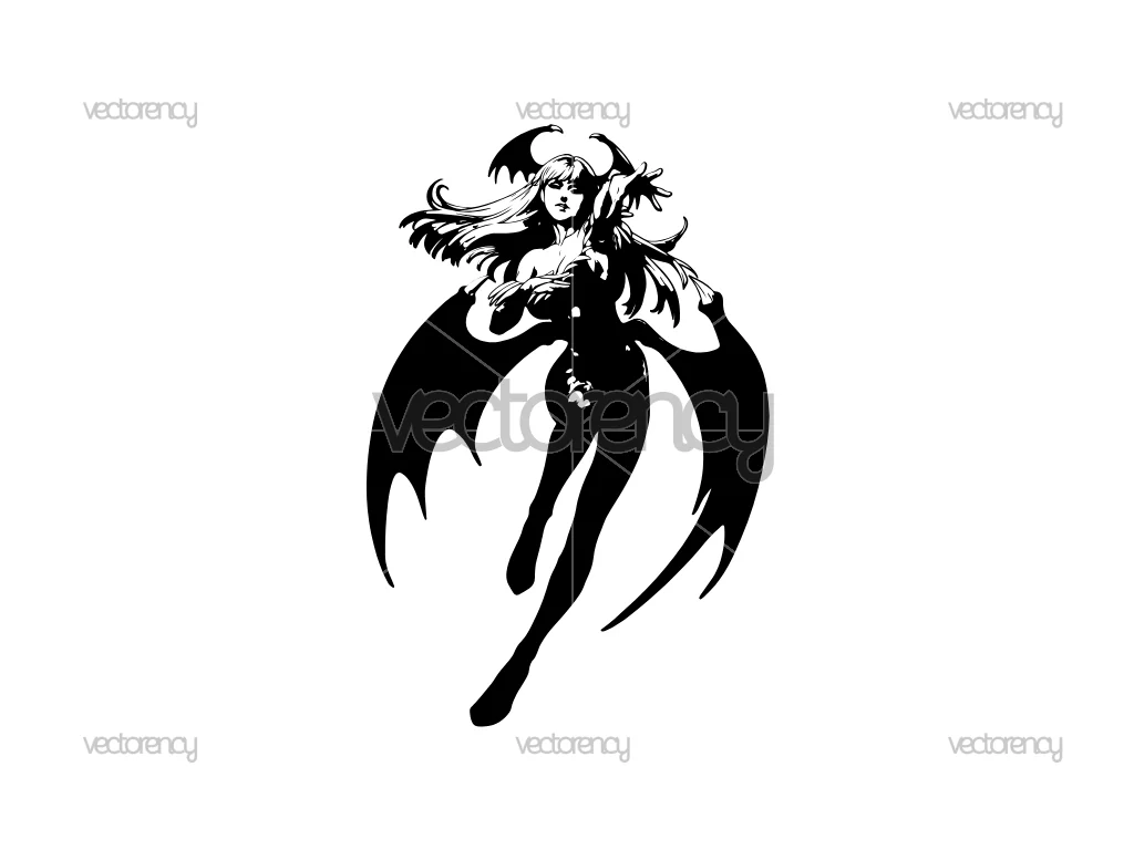 Morrigan Aensland Dark Stalkers PNG SVG