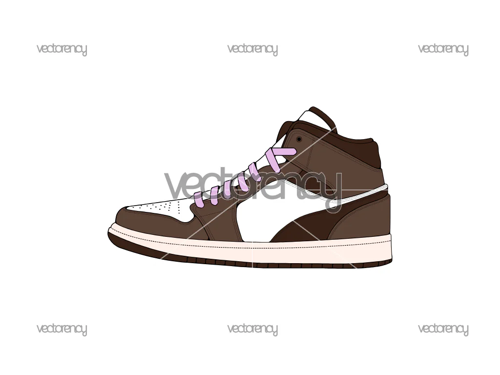 Sneaker Jordan 4 Vector SVG