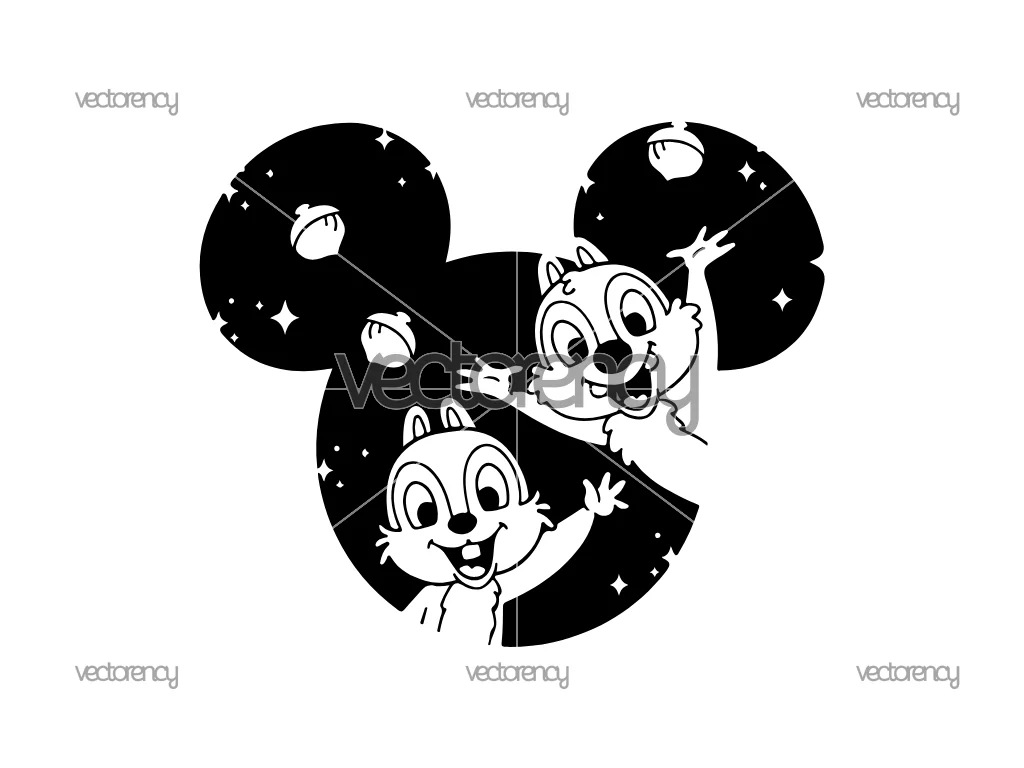 Chip and Dale SVG