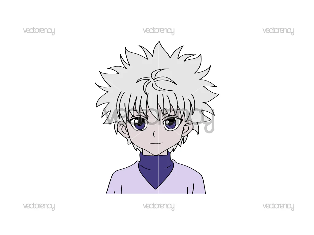 Killua Zoldyck Anime Hunter x Hunter SVG