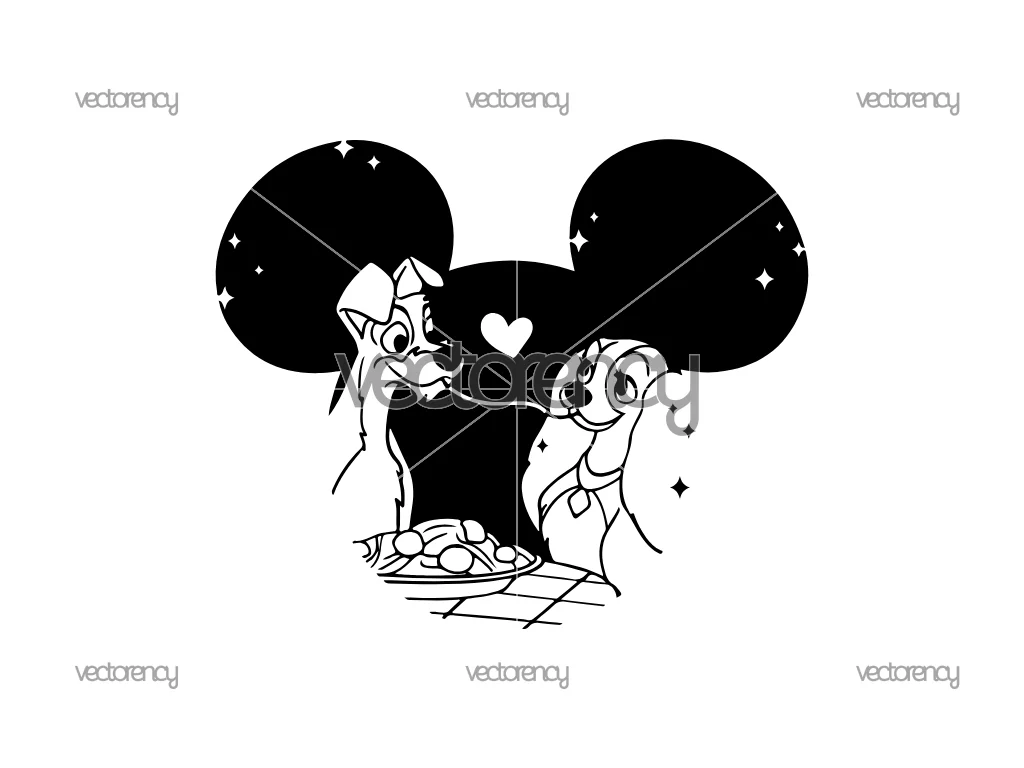 Lady and The Tramp SVG