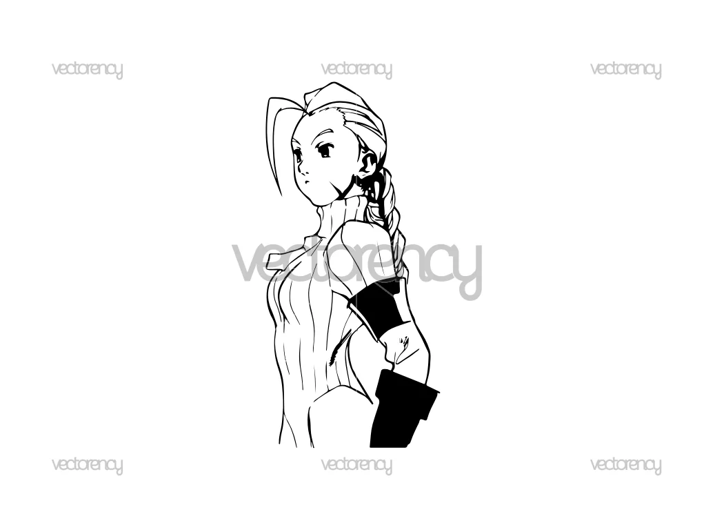 Cammy Street Fighter Decal Sticker SVG