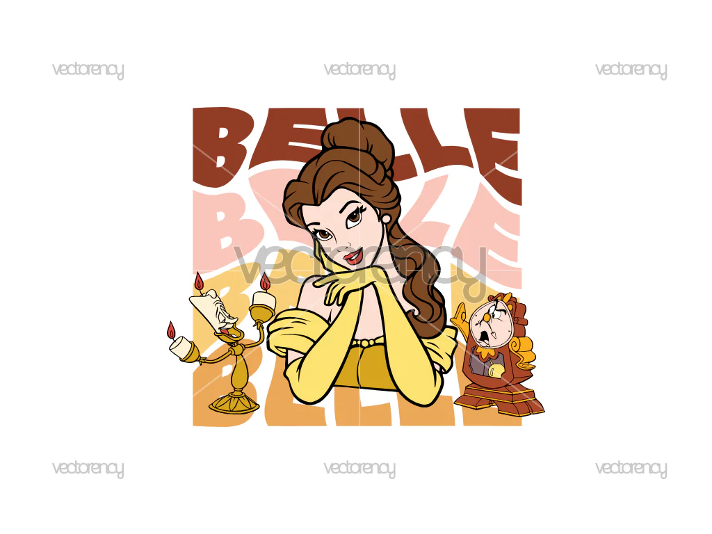 Belle Beauty and the Beast PNG