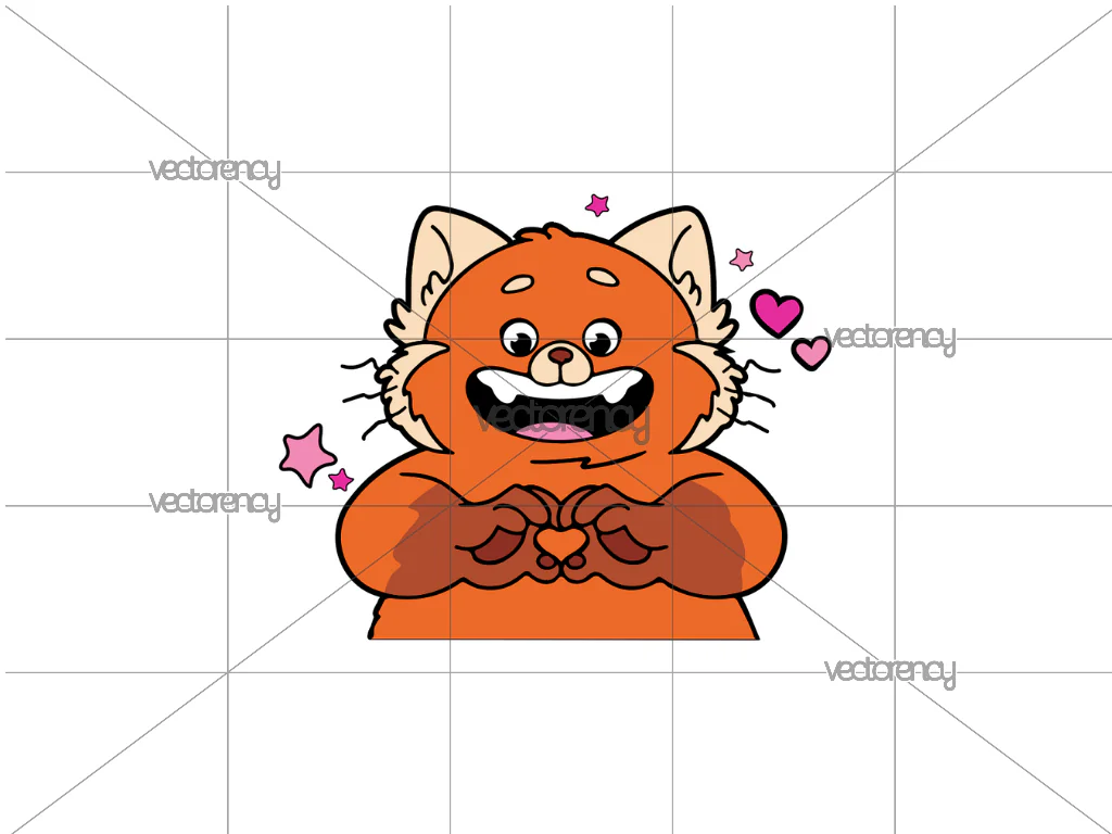 Turning Red SVG Mei Lee Red Panda PNG