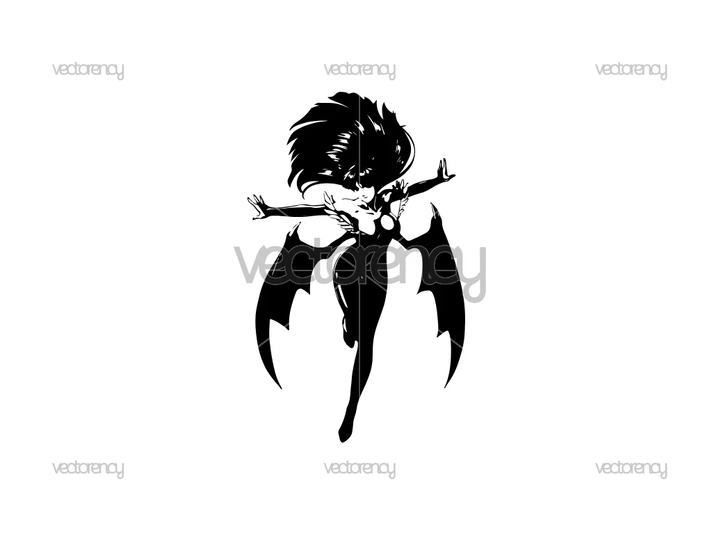 Morrigan Aensland Darkstalkers Character Decal PNG