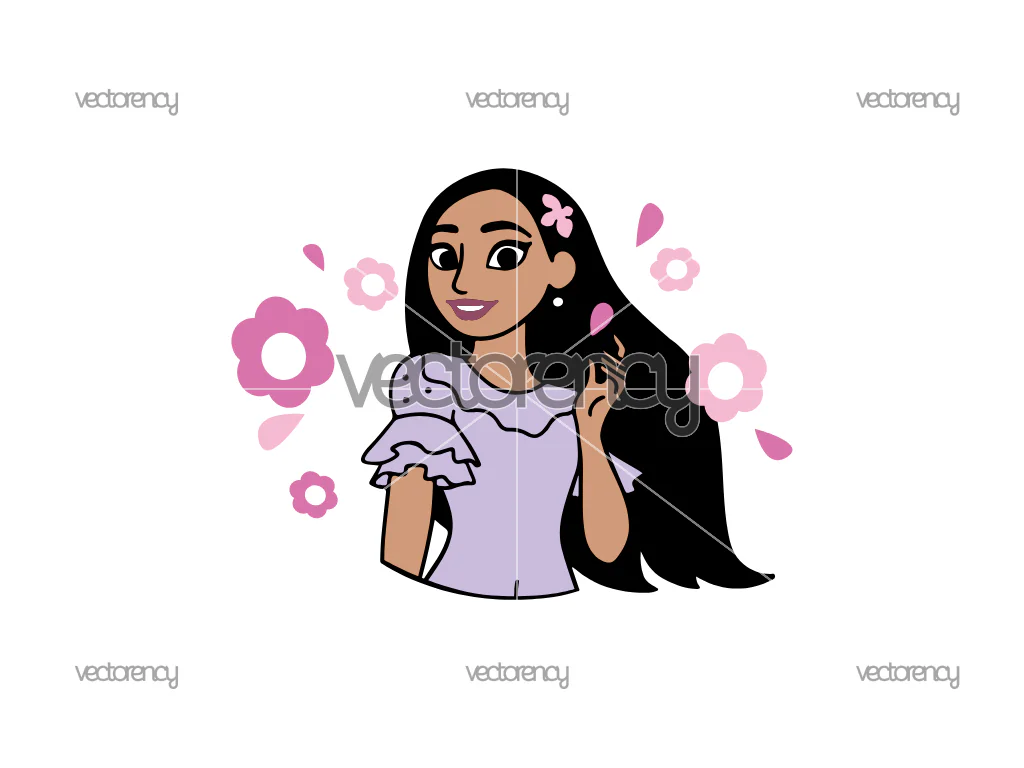 Encanto Isabela SVG Vector File PNG HD