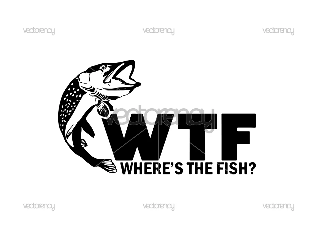Fishing SVG Wheres the Fish PNG Vector