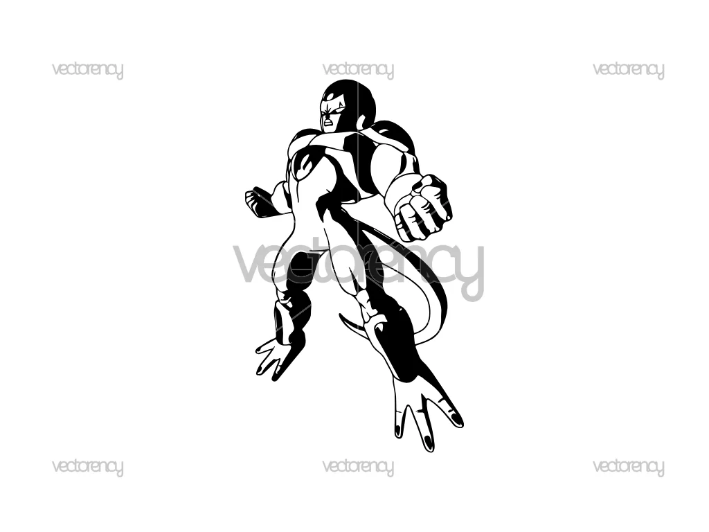 Frieza Dragon Ball Z Super Decal Vector SVG