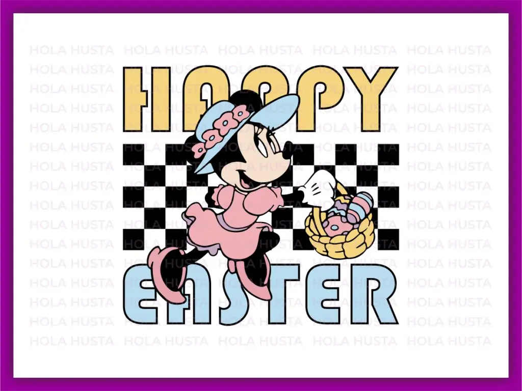 Minnie Mouse Easter SVG Happy Easter