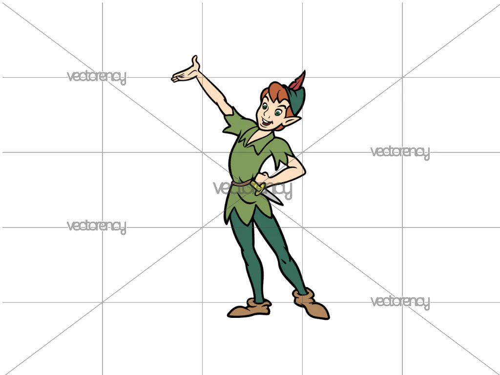 Peter Pan Vector SVG Layered