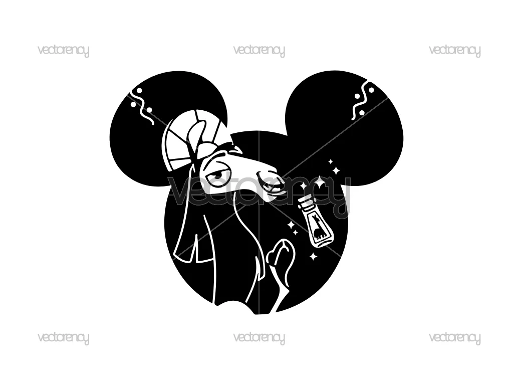 The Emperor's New Groove Kuzco SVG Outline Silhouette