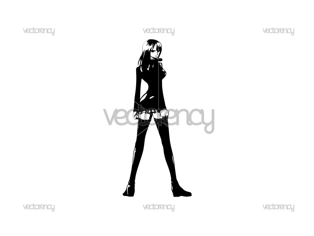 Nico Robin One Piece Decal Sticker for Car PNG