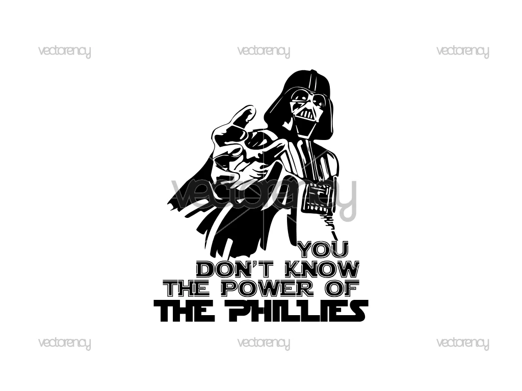 Darth Vader Philadelphia Phillies PNG Vector