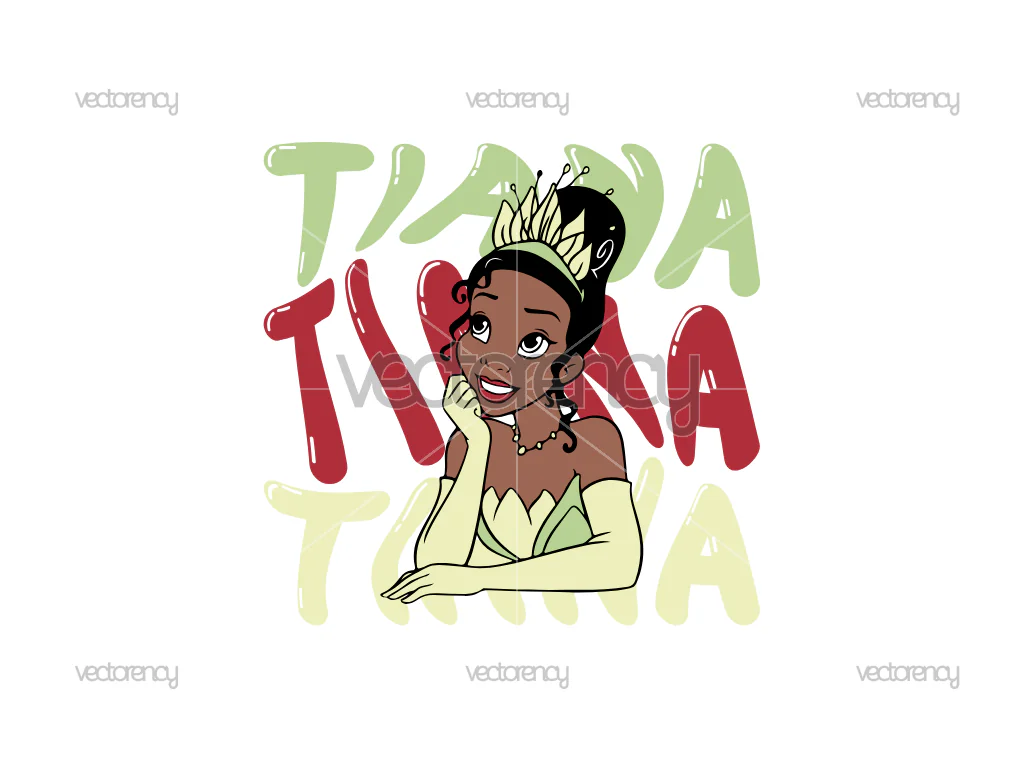 Princess Tiana Vector SVG PNG