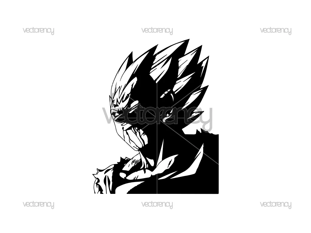 Vegeta Dragon Ball Z SVG PNG